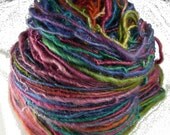Hand dyed, Hand Spun, Border leicester Yarn