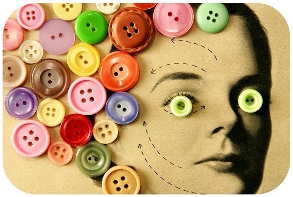 hair. Fine-Art Buttons Print
