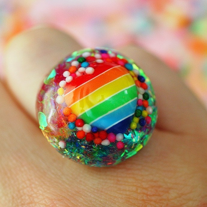 Heart Attack - Resin Candy Ring