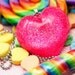 Bubblegum Heart - Resin Hot Pink Puffy Necklace