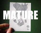 MATURE Incubus miniature letterpress print