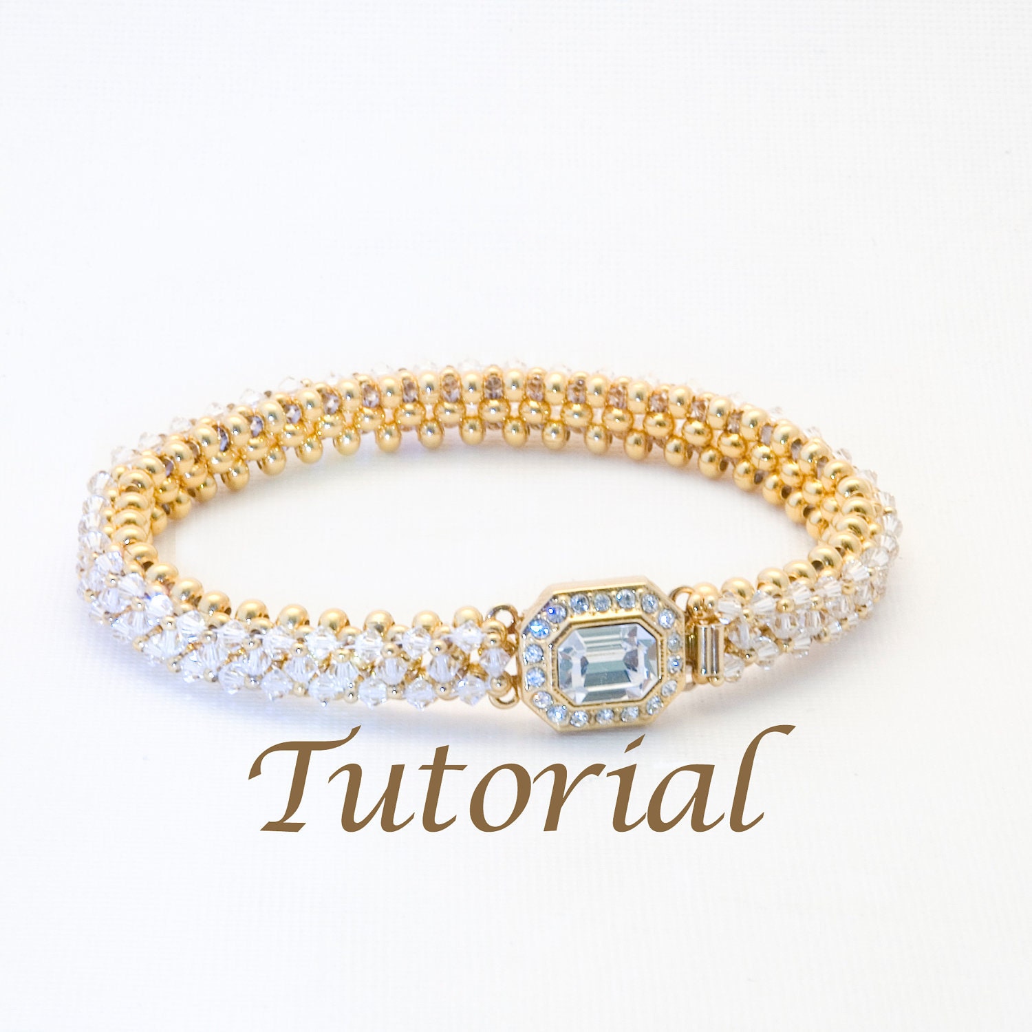 Seed Bead and Crystal Bracelet Pattern Best Friend Digital Download