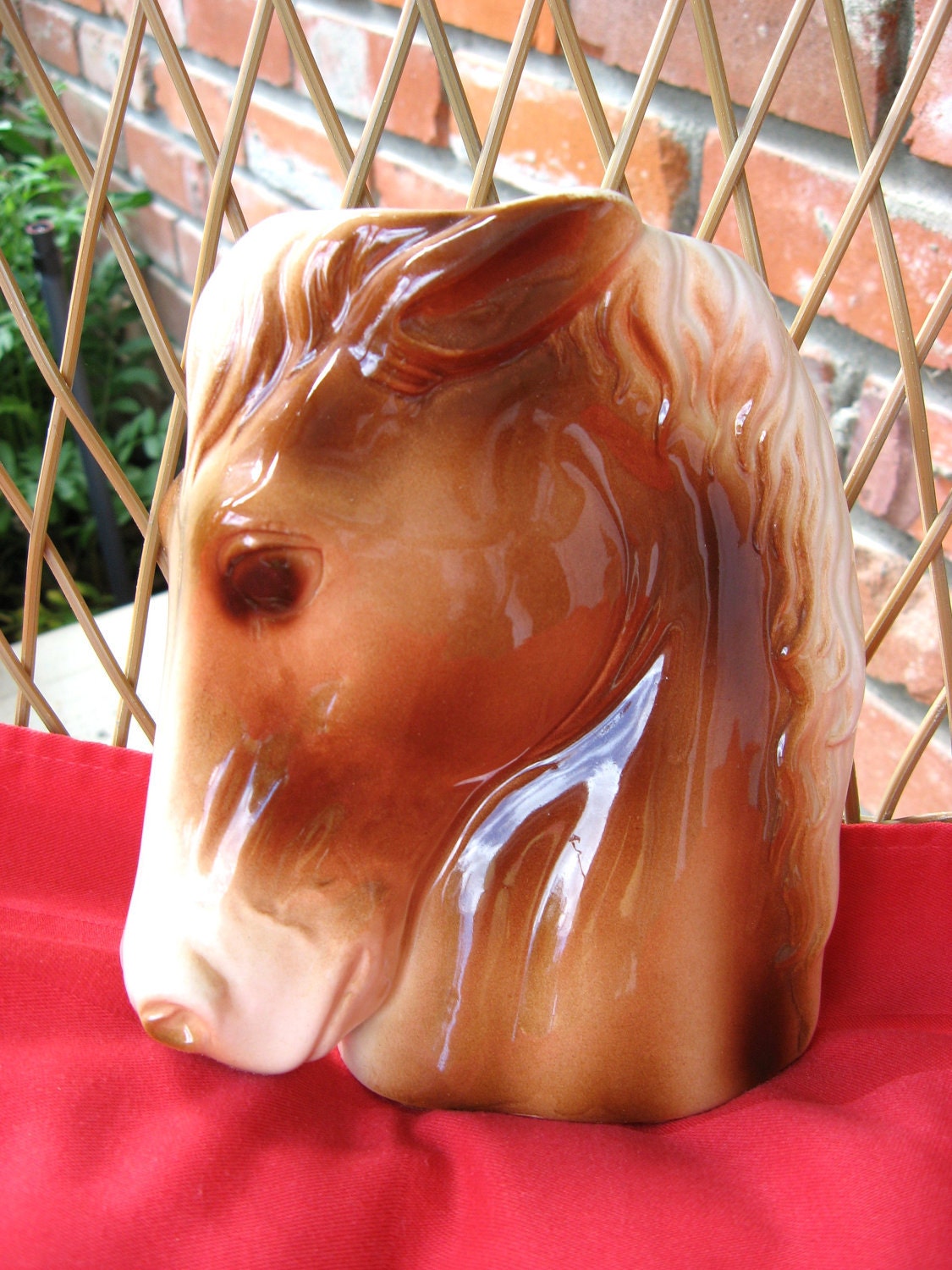Royal Copley Palomino Horse Head Planter Vase