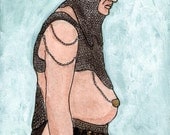 Renaissance Faire Cassanova- Original Watercolor and Acrylic