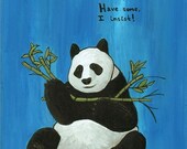 Ms Panda Animal Manners Print