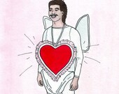 Cupid ink drawing DIGITAL PRINT