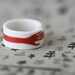 RESERVED - Hand - Red - Porcelain Ring