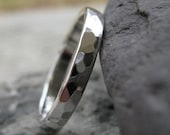 Faceted Thumb Ring . sterling silver . disco ball shiny finish . made to order in your size