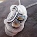 REERVED for thesandfam . custom textured double-strand 20 inch chain to go with the Flutterby Pendant