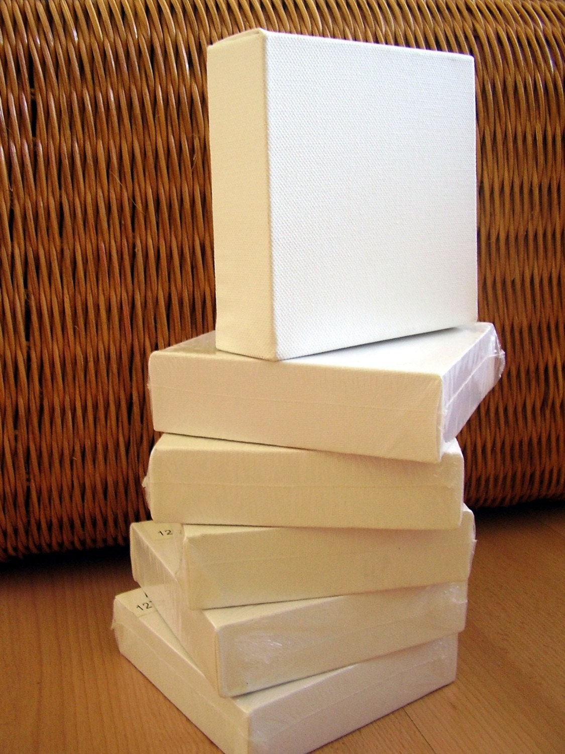 5 x 5 inch square chunky box canvas 5 pack
