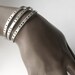 This Too Shall Pass Bracelet Stamped Sterling Cuff Medium - Small