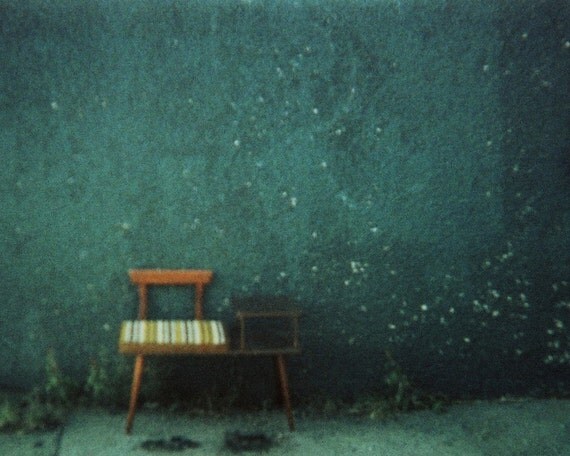 sit, 8x10 archival photograph of vintage 1960s chair