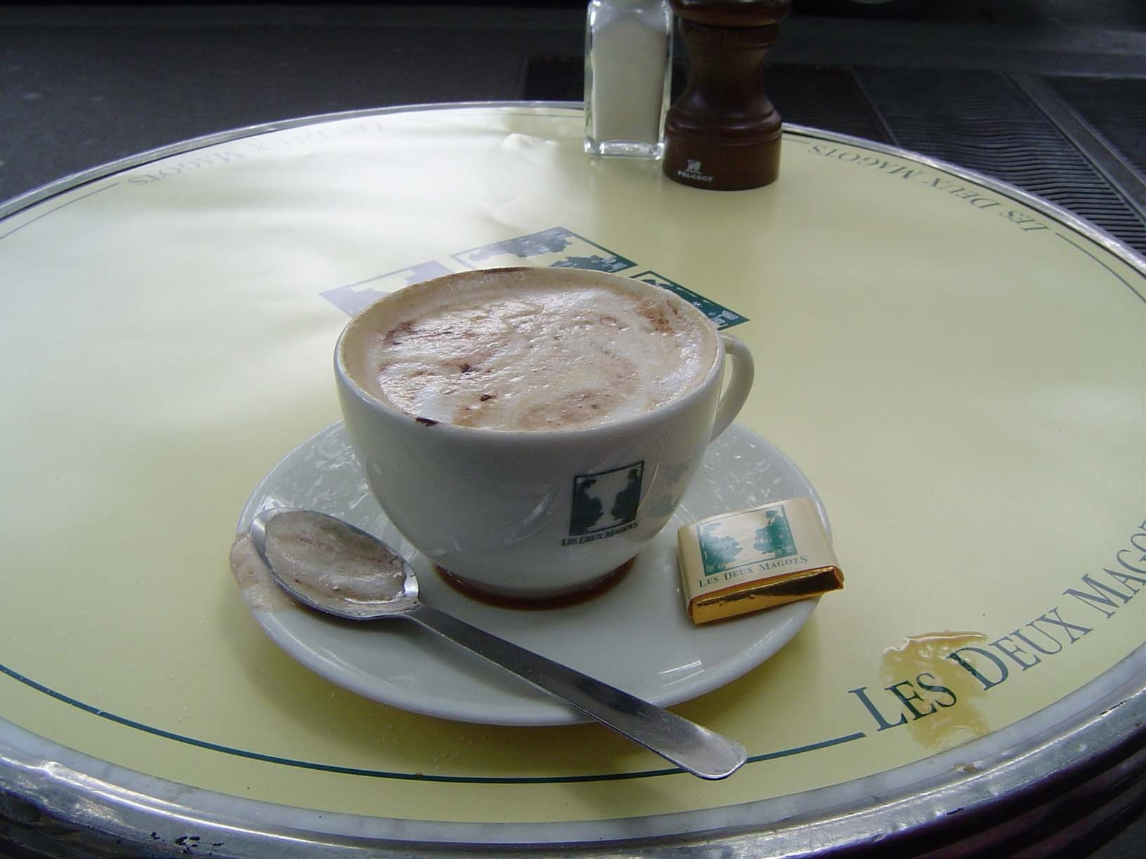 Cappuccino, Les Deux Magots, Paris