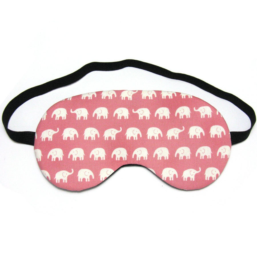 Pink Baby Elephants Sleep Eye Mask