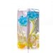 Lampwork Glass Bead Handmade Flowers on Lilac Floral Focal CZ cubic zirconia