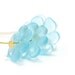 Sea Glass Lampwork Glass Beads Flower Discs Light Aqua Blue made to order