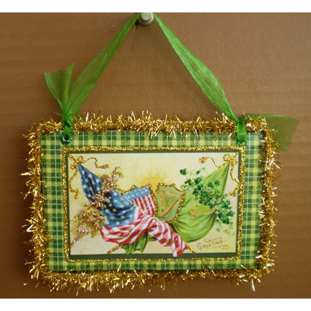 American Irish St Patrick's Day Greetings Ornament
