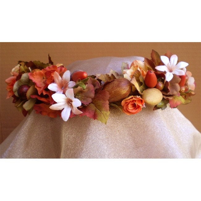 Nut faerie fairy pixie headwreath