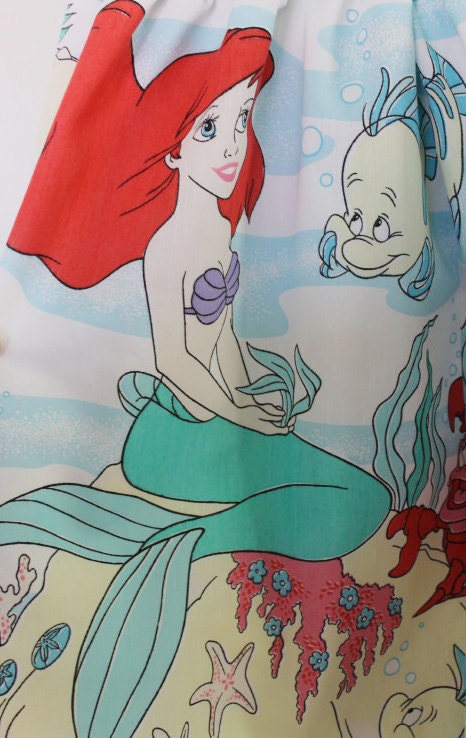 Vintage The LITTLE MERMAID Disney Party Dress Bow LARGE