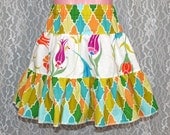 size: 3T - GRAND BAZAAR Tiered Skirt - Boutique Girls Skirt - Ooak