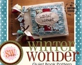 PATTERN for Winter Wonder quiet/activity book - digital .PDF download