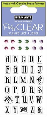 Hero Arts Rubber Stamps Cute Uppercase Letters Set CL408