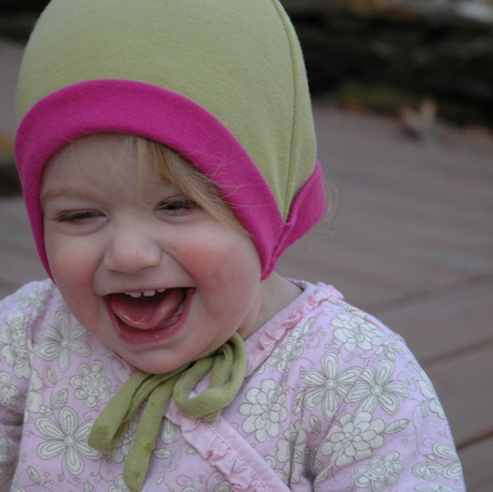 Custom Infant pixie hat in organic cotton