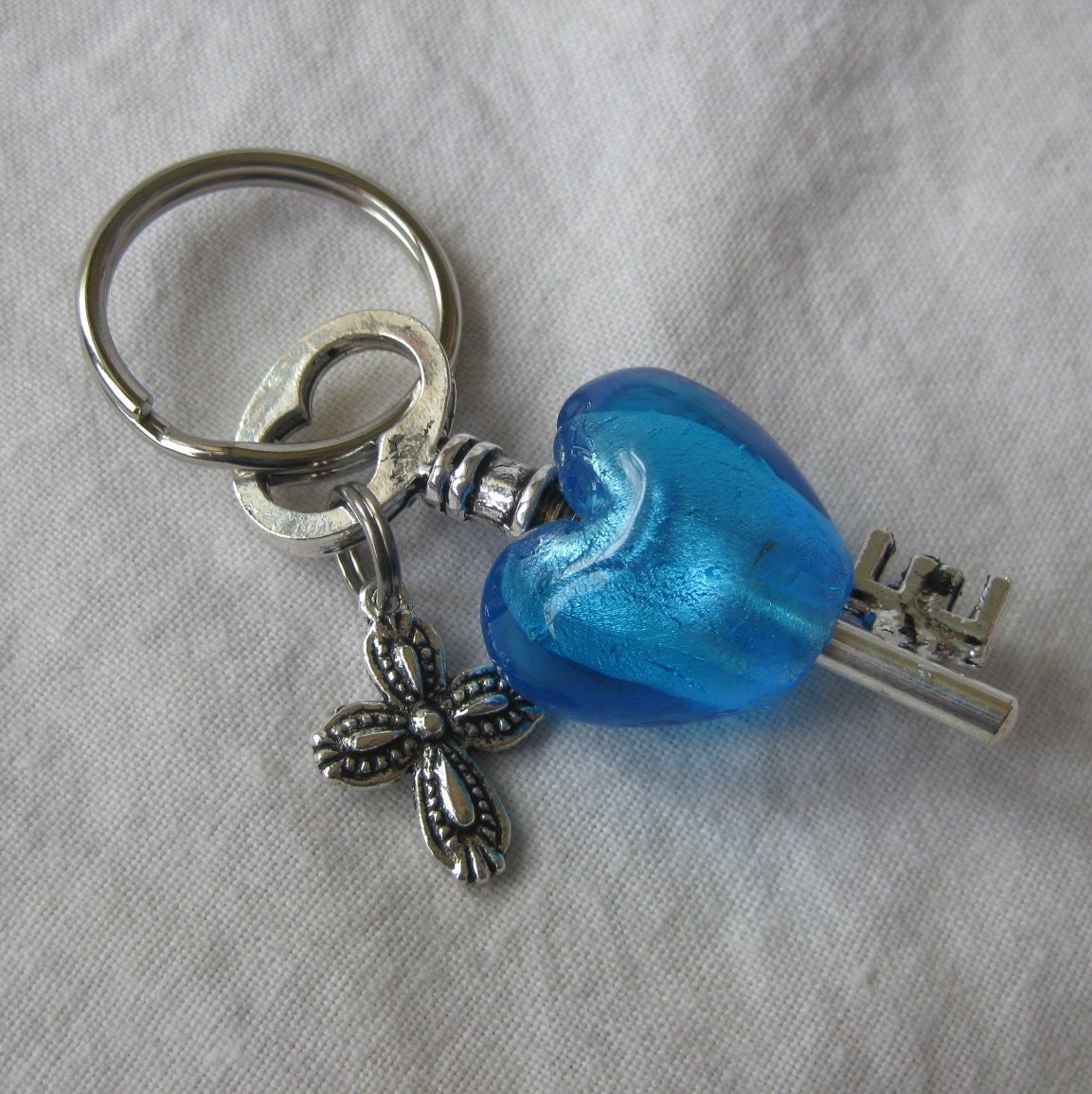 Jesus Holds the Key to My Heart Keychain