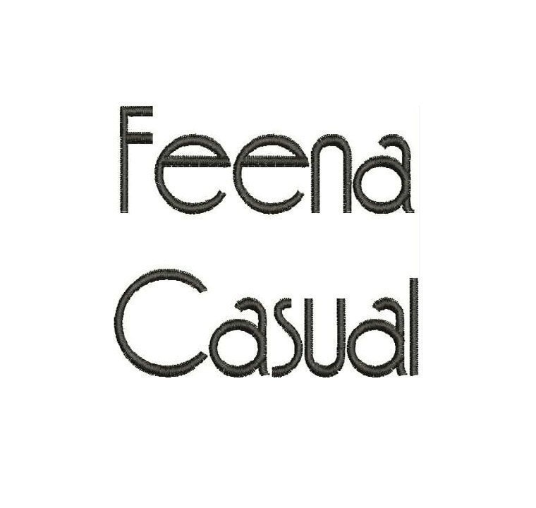 Feena Casual Alphabet - Machine Embroidery Designs