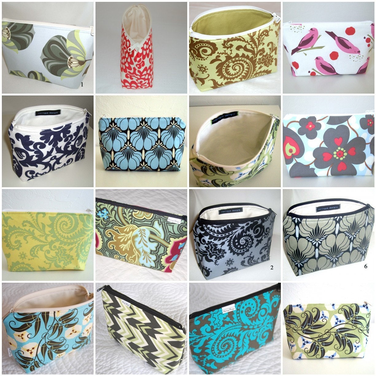 Pattern For Large Cosmetic Bag PDF Version By Meringuedesigns