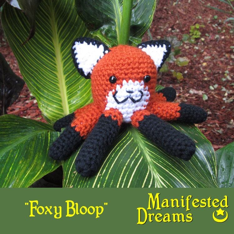 Octopus Plush - Fox - Amigurumi Crochet - Foxy Bloop