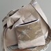 Dragonfly Bag - Road trip Bag - XL - Reversible - Linen - Zipper Pouch Set