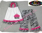 Custom Boutique Clothing Zebra Dots Pillowcase Tunic Dress Top Ruffle Pant Outfit Set 3 6 9 12 18 24 month size 2T 2 3T 3 4T 4 5T 5 6 7 8