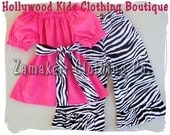 Custom Boutique Clothing Peasant Dress Top Sash Funky Zebra Ruffled Pant Outfit Set 3 6 9 12 18 24 month 2T 2 3T 3 4T 4 5T 5 6 7 8