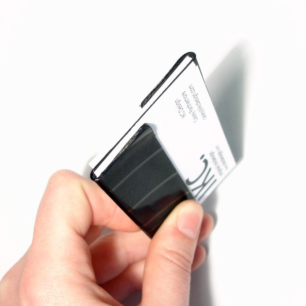 Recycled Record Business Card Holder