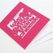 Pink Cut-Out 'I Love You More Than Cheese' Card