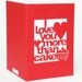 Papercut Valentines Day Greetings Card - I Love You More Than Cake