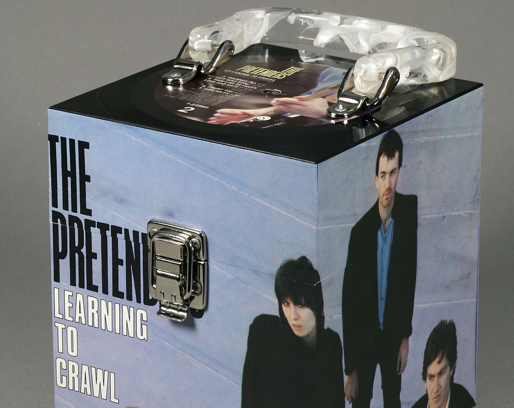 Pretenders CD Case or Keepsake Box Handmade from Recycled Record - Learning To Crawl