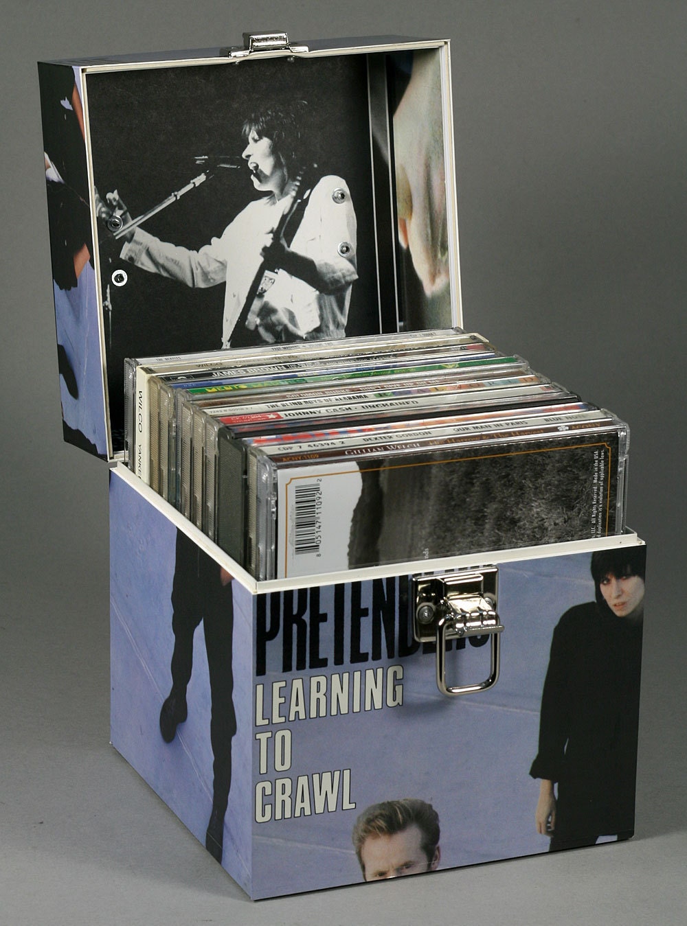 Pretenders CD Case or Keepsake Box Handmade from Recycled Record - Learning To Crawl