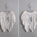 vintage silver sequin butterfly cocktail blouse
