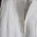 1980s vintage super high waist vanilla linen pencil skirt