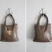 1970s vintage deerskin emblem purse