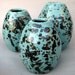Porcelain Robins Egg Vase Trio - Handmade wheel thrown porcelain pottery