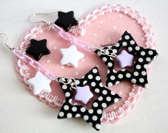 Polka Dots Stars Earrings