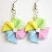 Pastel Pinwheels Polymer Clay Earrings