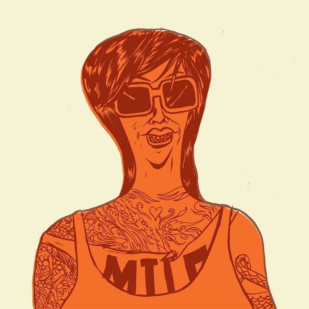 Lady Scumbag Silkscreen Poster.