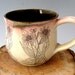 Ceramic Mug - Brown Eyed Susan - 15 oz - Hand Thrown Stoneware