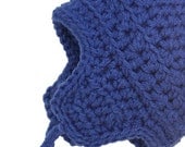Baby Boy Pilot Hat Winter Hat Aviator Beanie Hat with Ear Flaps Royal Blue 6 to 12 months