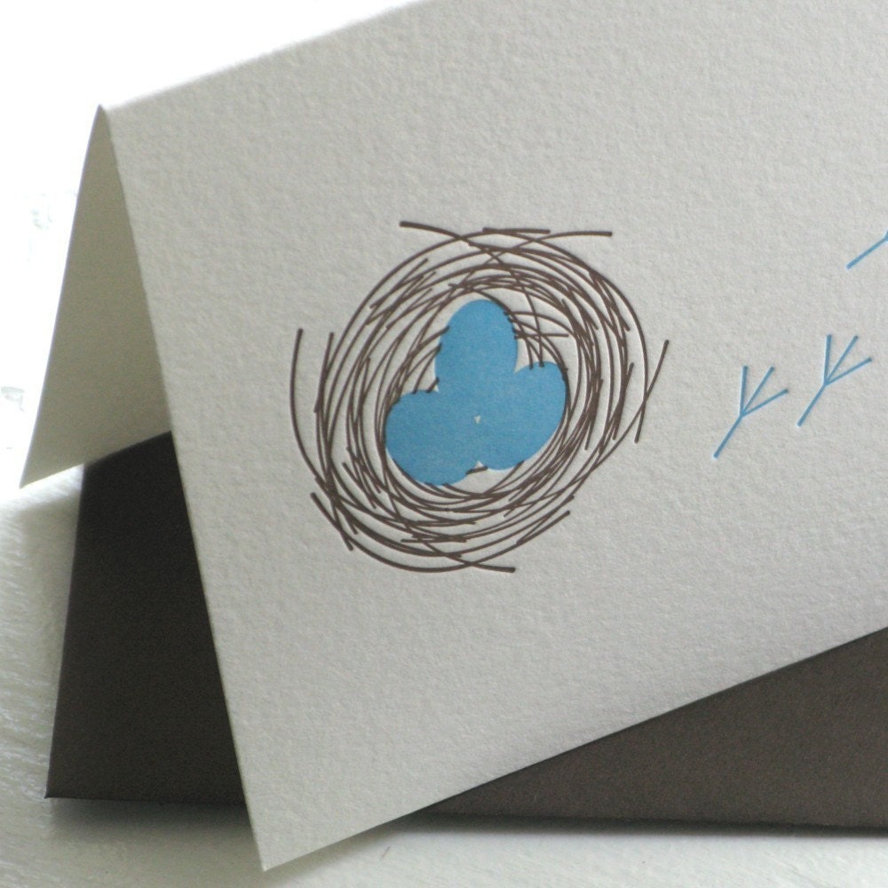 The Nest Notecard (Letterpress)