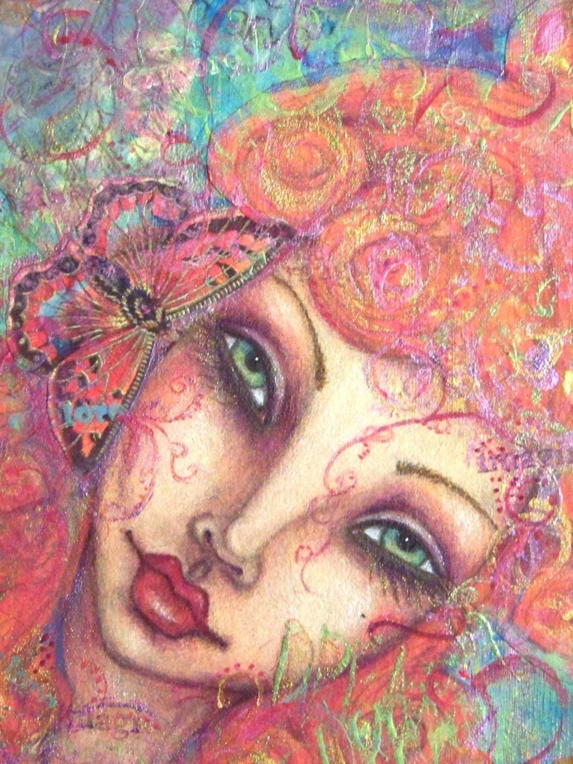 PrinT  Red Head Goddess
